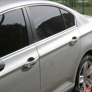 Volkswagen Passat B8 Door Handle Cover - Omac - S2 S.Steel - Gloss Silver - 2015-2019